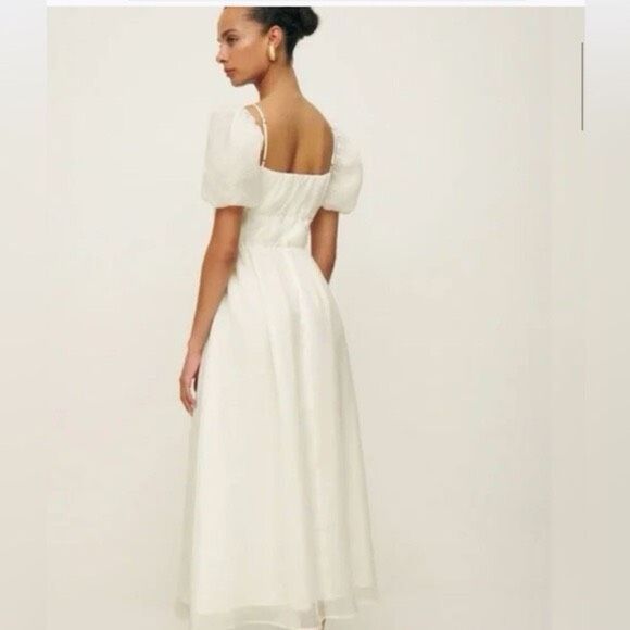 Reformation Dresses & Skirts - NEW Reformation Mayme Midi Dress in Ivory Size 4
